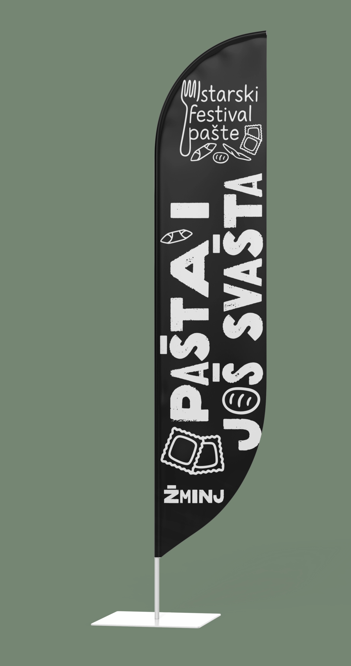 Istarski Festival Pašte - beach flag