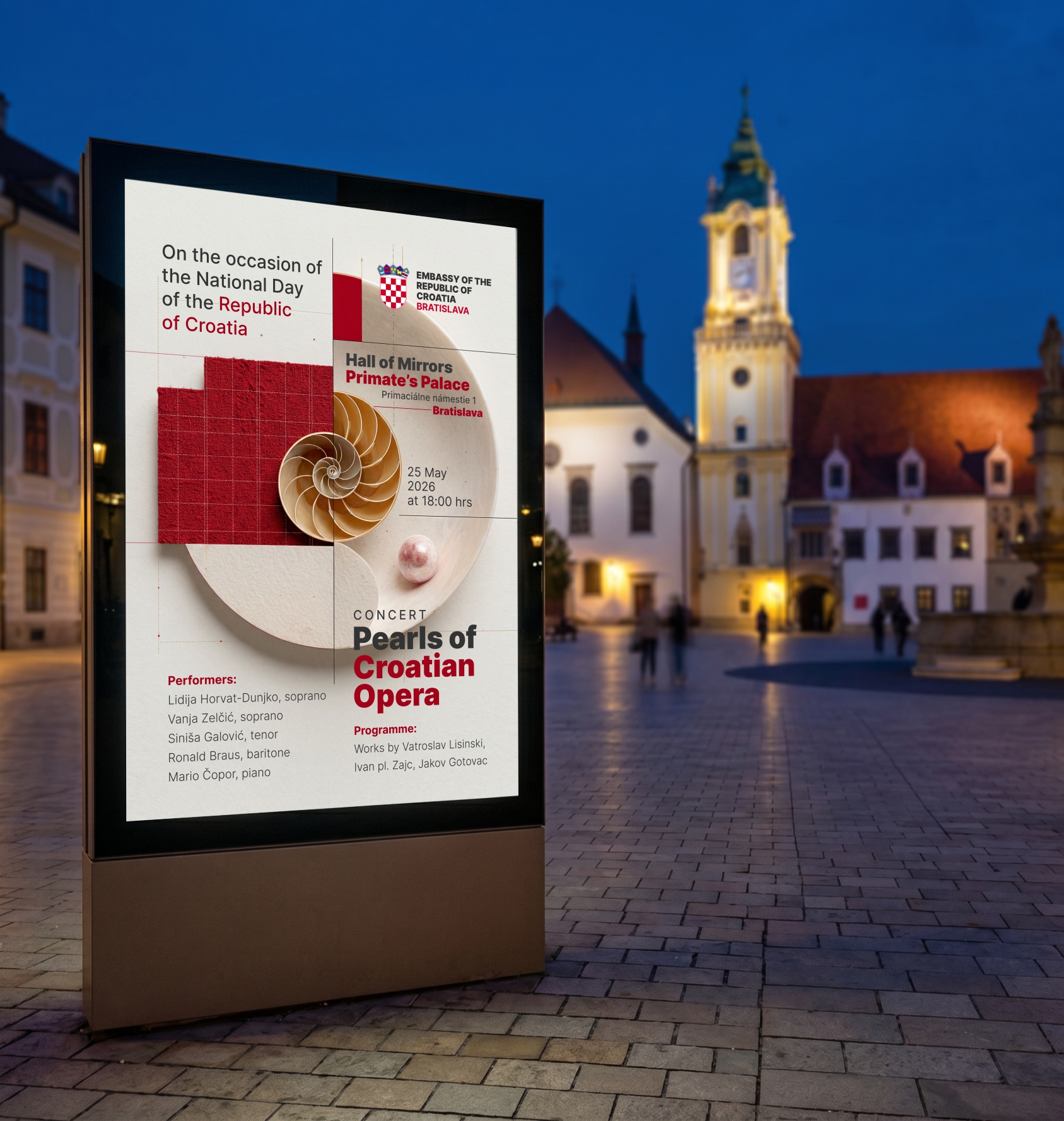 Pearls of Croatian Opera - Bratislava 2026 design